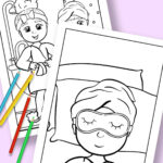 Printable Spa Day Colouring Pages — Gathering Beauty Inside Spa Day Printable Paper