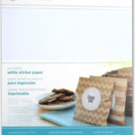 Printable Sticker Paper White With Silhouette Printable Paper