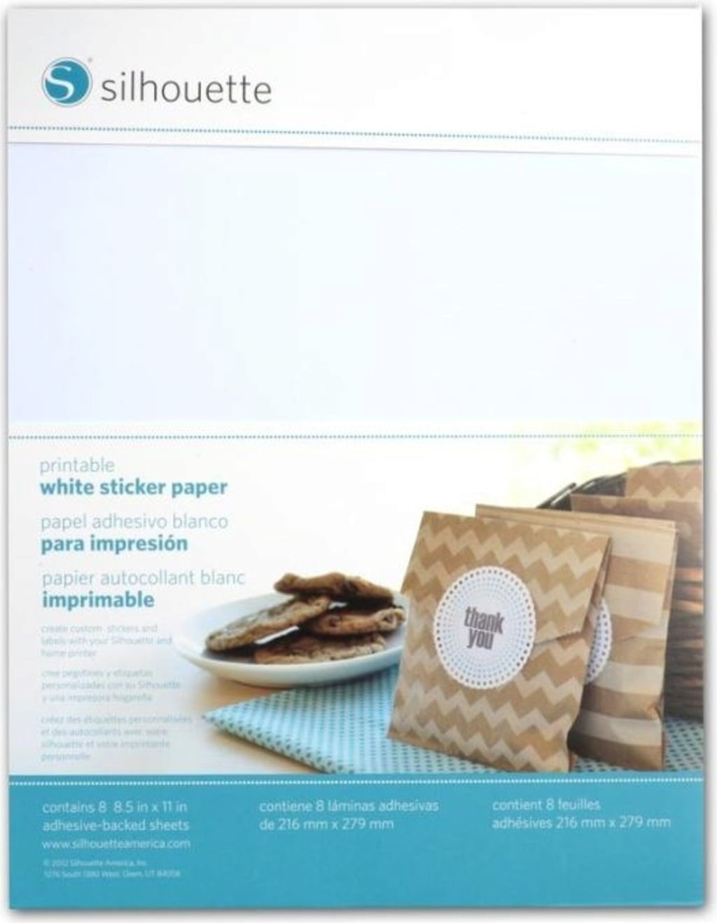 Printable Sticker Paper White with Silhouette Printable Paper