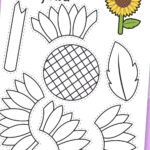 Printable Sunflower Craft Template Regarding Printable Paper Sunflower Template