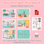 Printable Toca Boca House / Toca Boca Paper Craft / Paper Doll Regarding Toca Boca Paper Doll House Printable