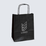 Printed Paper Bags   Flexo Printing (1 Colour) Predefined Area On Both Sides With Printable Paper Bags