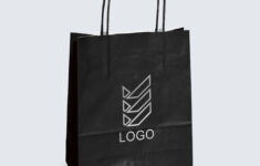 Printed Paper Bags - Flexo Printing (1-Colour) Predefined Area On Both Sides with Printable Paper Bags