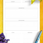 Project Planning Template – Structured & Customizable Pdf Tool In Printable Paper For Project