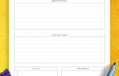 Project Planning Template – Structured &amp; Customizable Pdf Tool in Printable Paper For Project