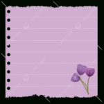Purple Flower Pastel Notes Lilac Printable Memo, Note Paper For Purple Printable Paper