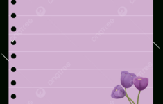 Purple Flower Pastel Notes Lilac Printable Memo, Note Paper for Purple Printable Paper