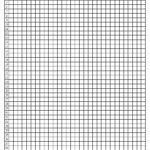 Quarter Inch Graph Paper With Line Numbers   Etsy In 1/4 Inch Printable Graph Paper