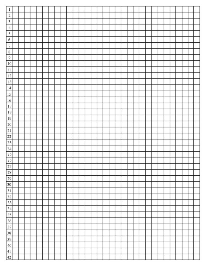 One Quarter Inch Graph Paper Printable | Grid Paper Printable