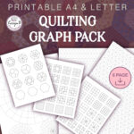 Quilting Graph Paper And Blocks, Printable Quilt Planning Pdf Within Quilt Graph Paper Printable