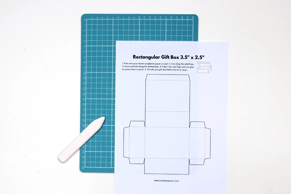 Rectangle Box Printable Template — Gathering Beauty in Printable Paper With Boxes