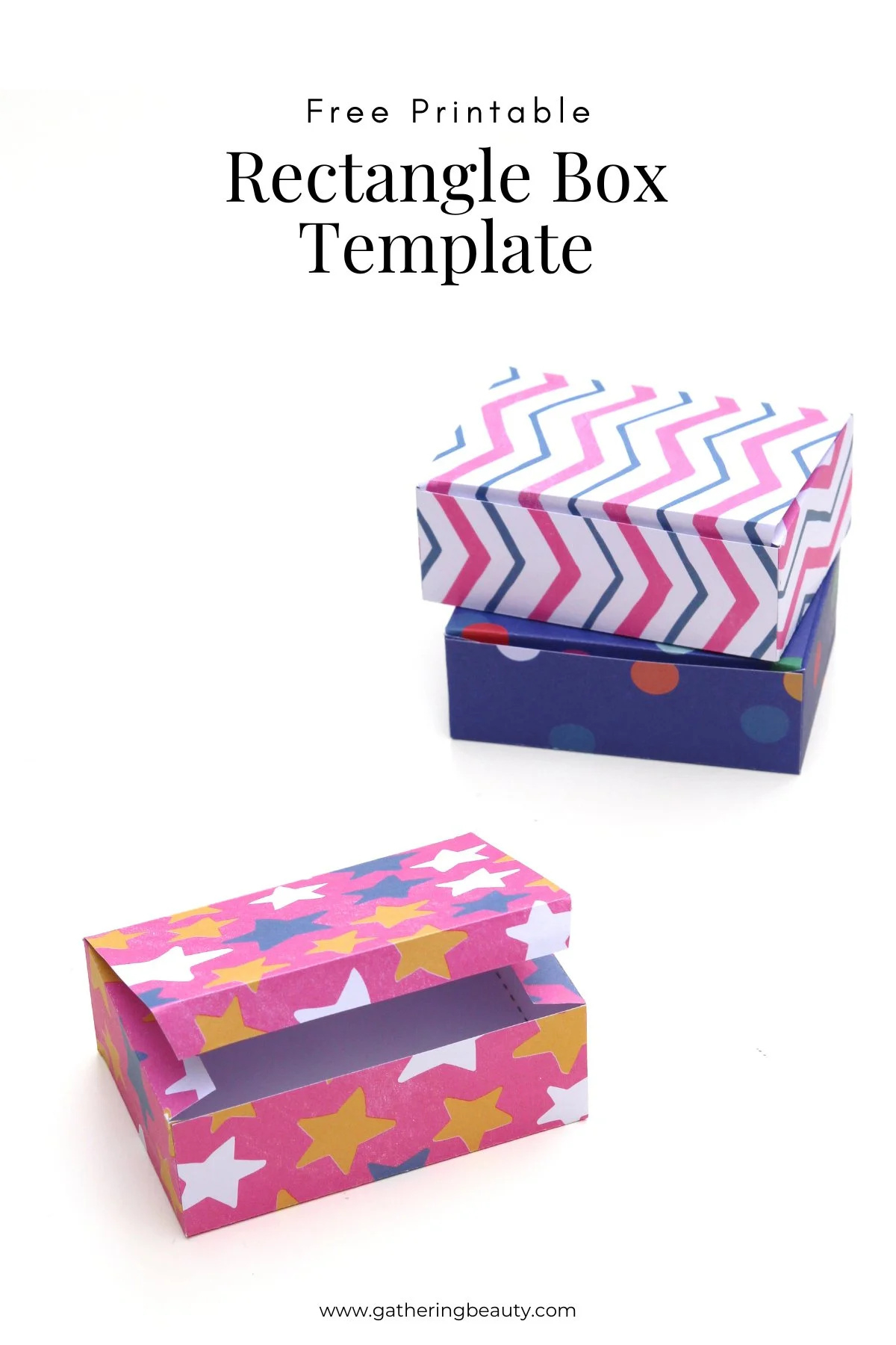 Rectangle Box Printable Template — Gathering Beauty regarding Printable Paper Box