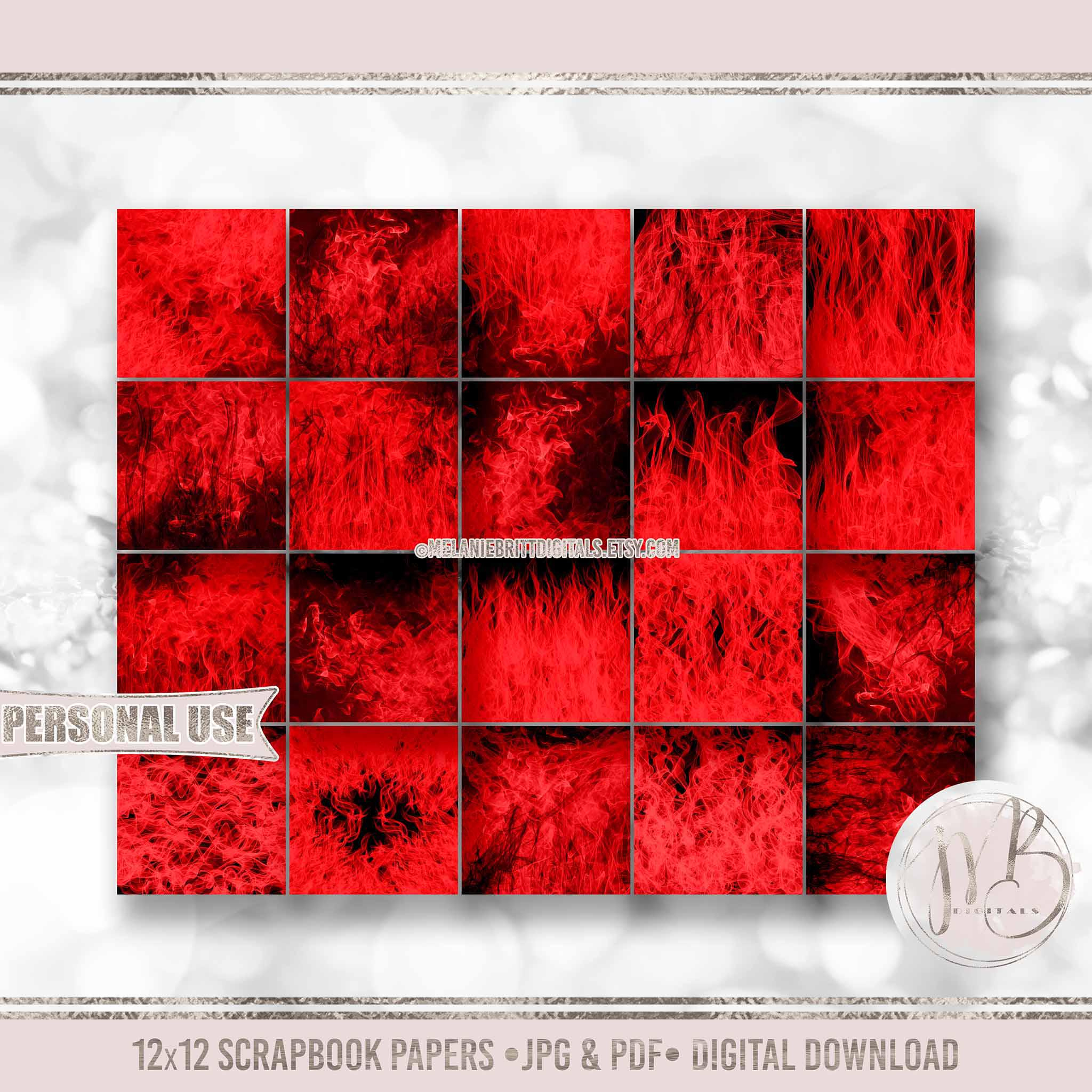 Red Flames Scrapbook Paper Download • Unique Realistic Flaming pertaining to Red Printable Paper