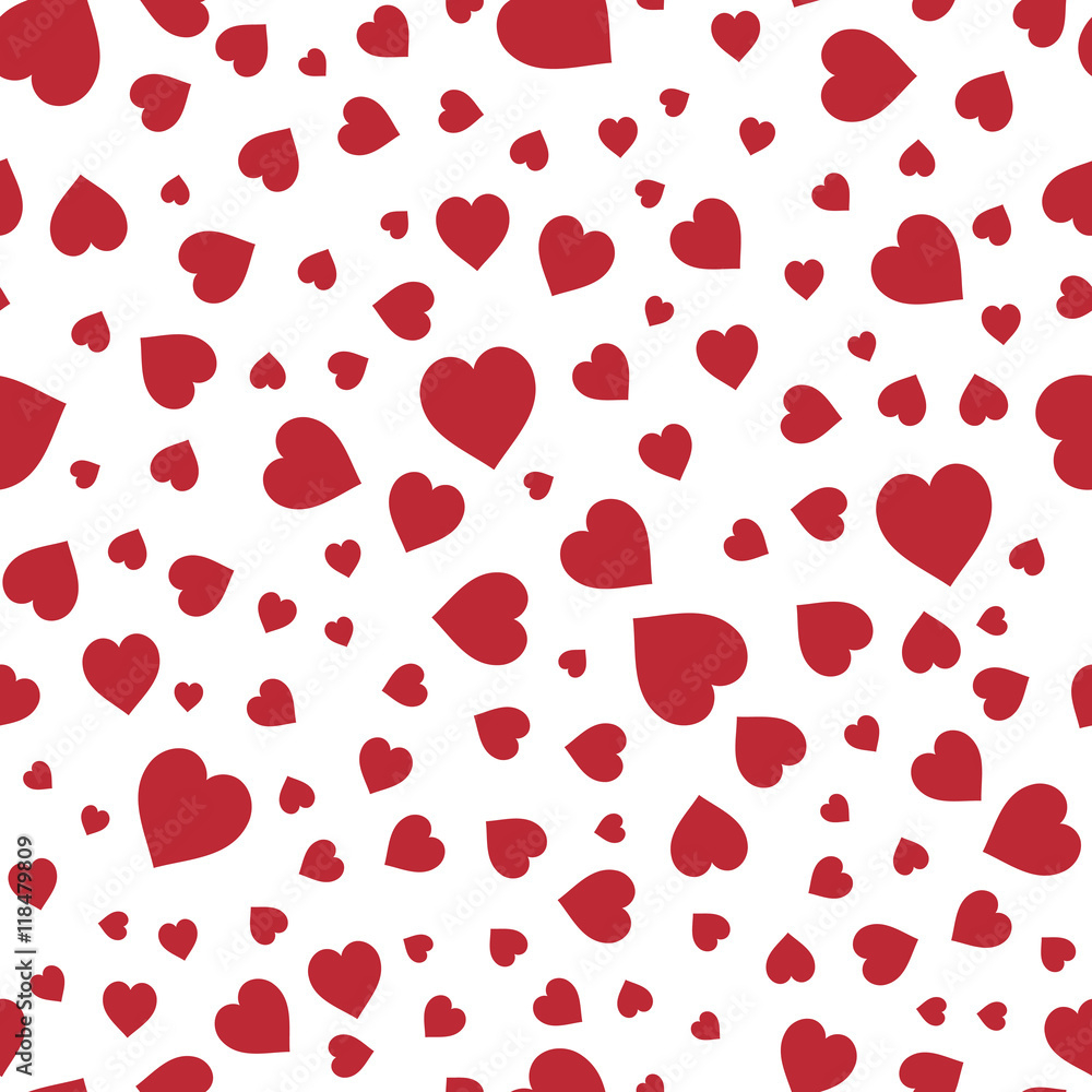 Red Hearts Seamless Pattern. Good For Textile And Paper Print regarding Heart Printable Paper