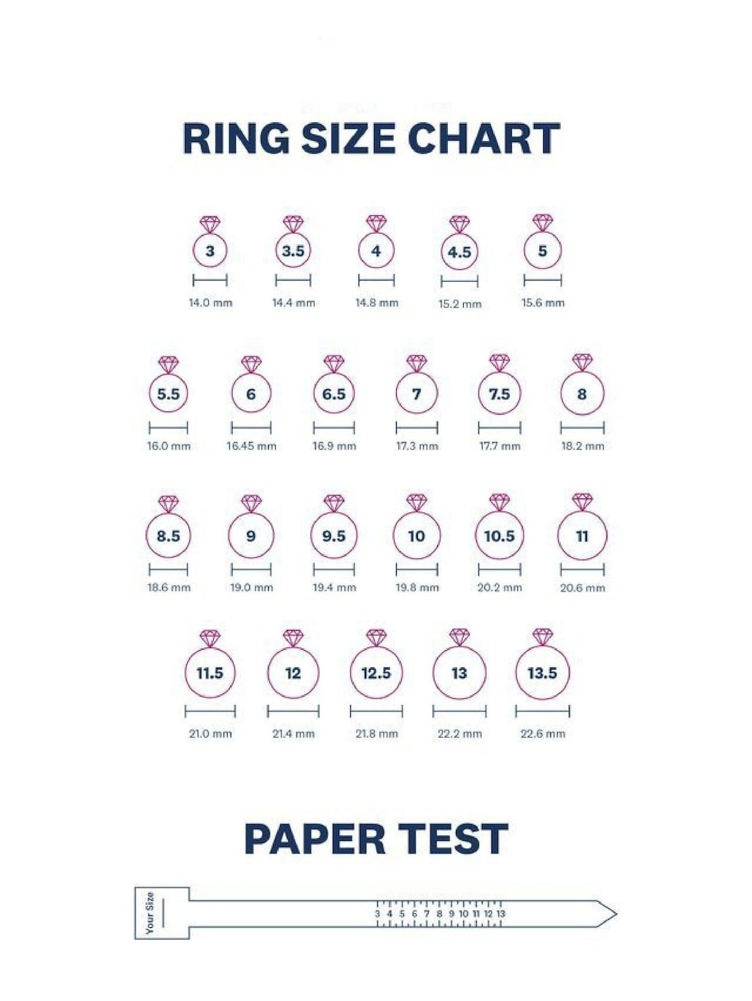 Ring Size Chart Paper Test Printable Ring Sizer Strip Fill Online inside Printable Paper Strip Ring Sizer