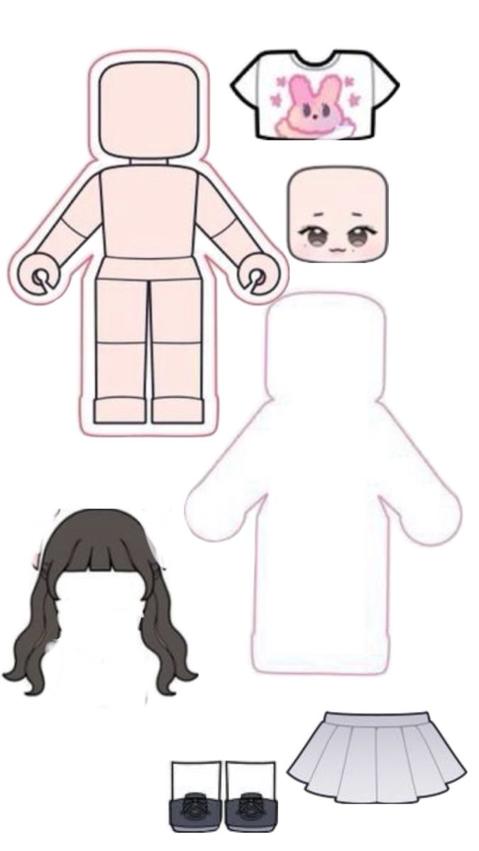 Roblox Girl | Paper Dolls, Paper Doll Printable Templates, Paper inside Roblox Paper Doll Printable