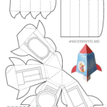 Rocket Paper Model   Free Printable Paper Modelsanton Filonov In Printable Paper Rocket Template