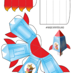 Rocket Paper Model   Free Printable Paper Modelsanton Filonov Pertaining To Printable Paper Rocket Template
