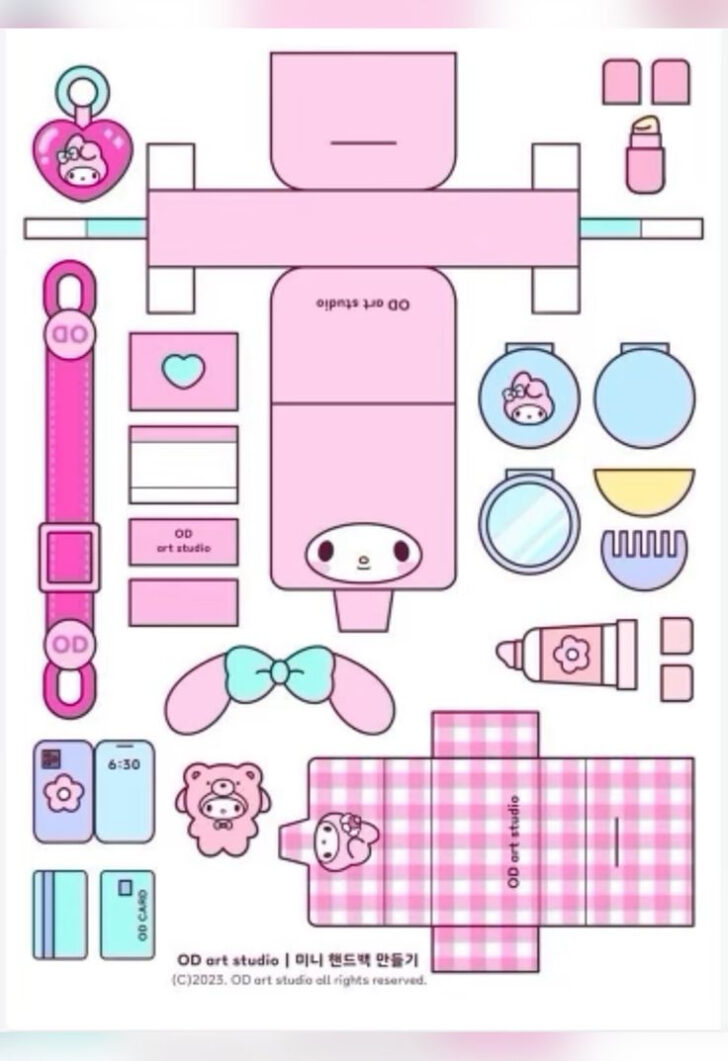 Printable Paper Crafts Sanrio
