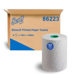 Scott® Printed Slimroll™ Paper Towels (86223), 6 Rolls / Case In Printable Paper Towels