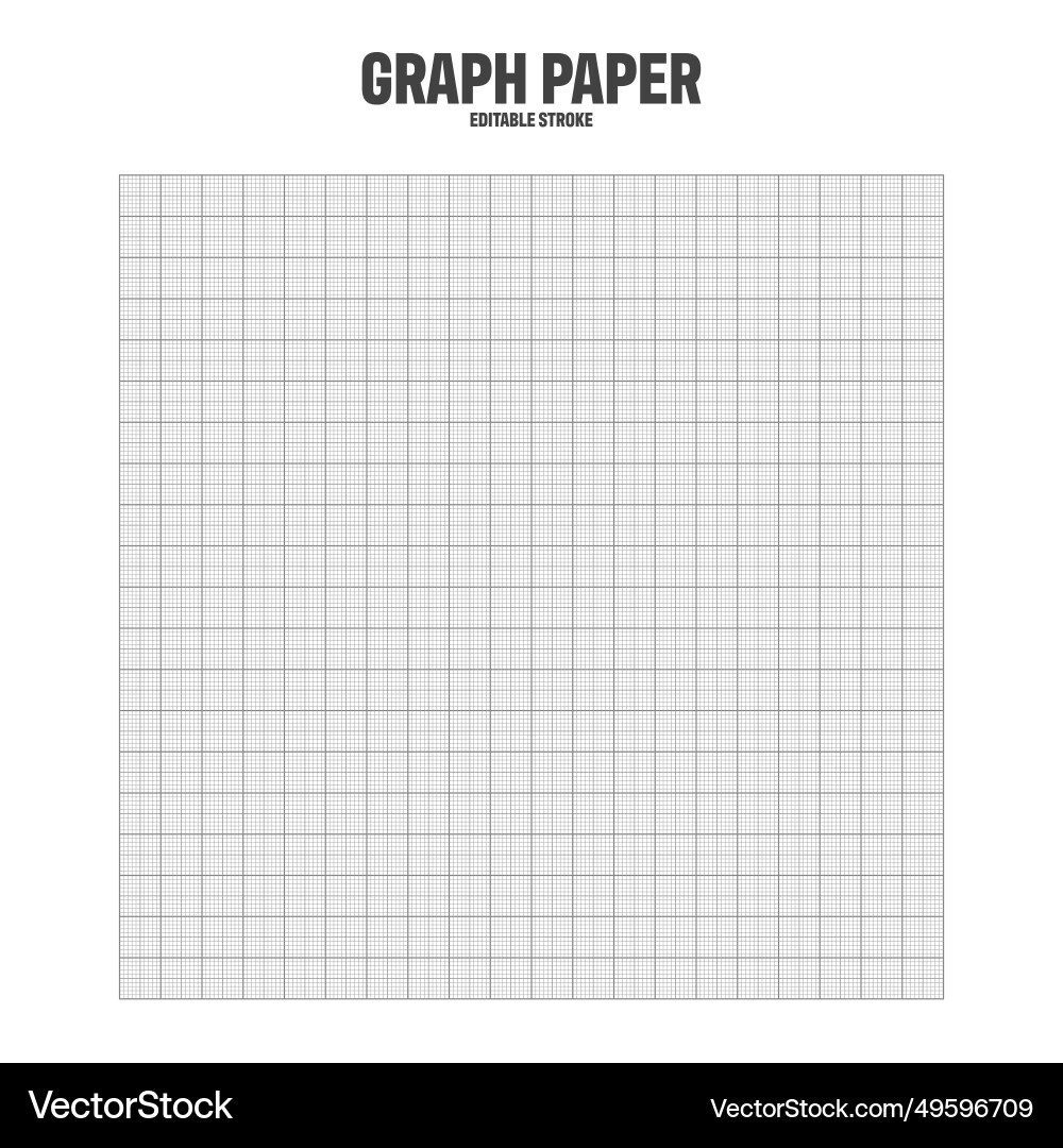 Sheet Of Graph Paper With Grid Millimeter Vector Image within Printable Sheet Of Graph Paper