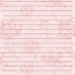 Simple And Decorative Pink Lined And Unlined Writing Papers For Regarding Pink Printable Paper