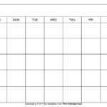 Simple Blank Calendar Templates – Free To Download & Print With Printable Paper Calendar