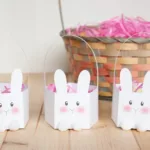 Simple Printable Bunny Easter Basket • Crafting My Home Inside Printable Paper Easter Basket