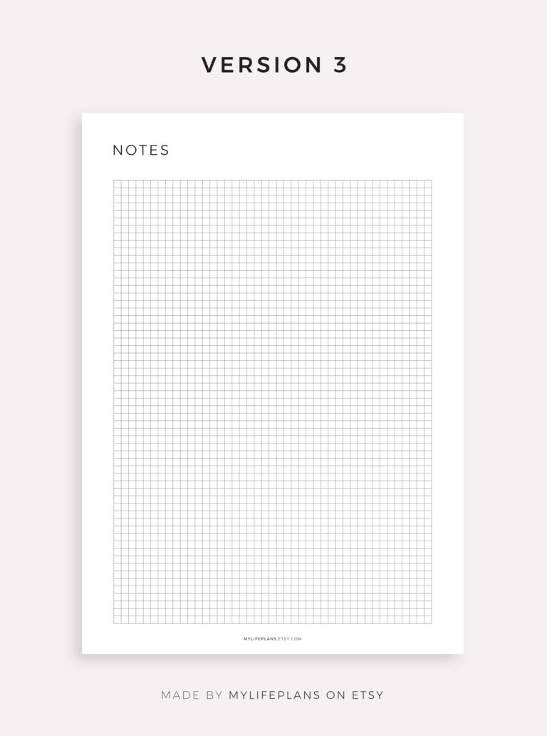 7mm Squared Paper Printable | Grid Paper Printable