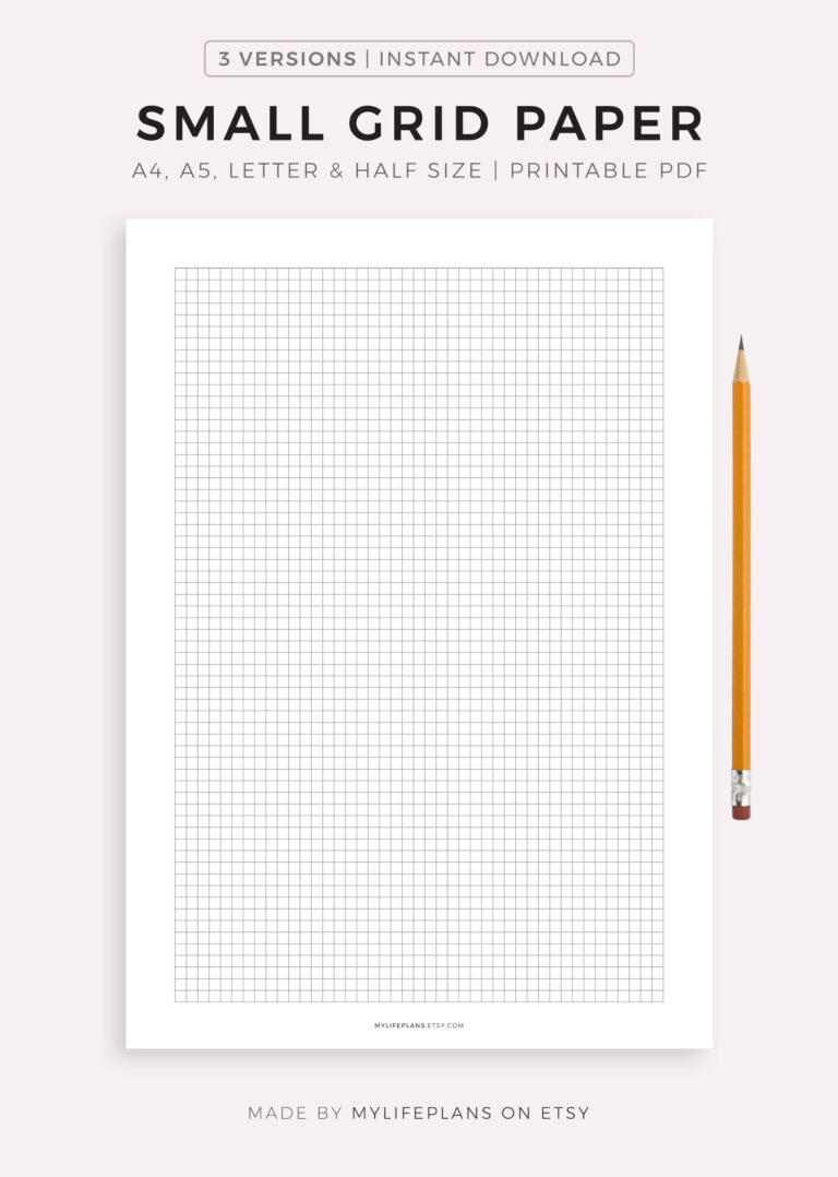 Grid Paper Printable Templates - Printable Graph Paper FREE