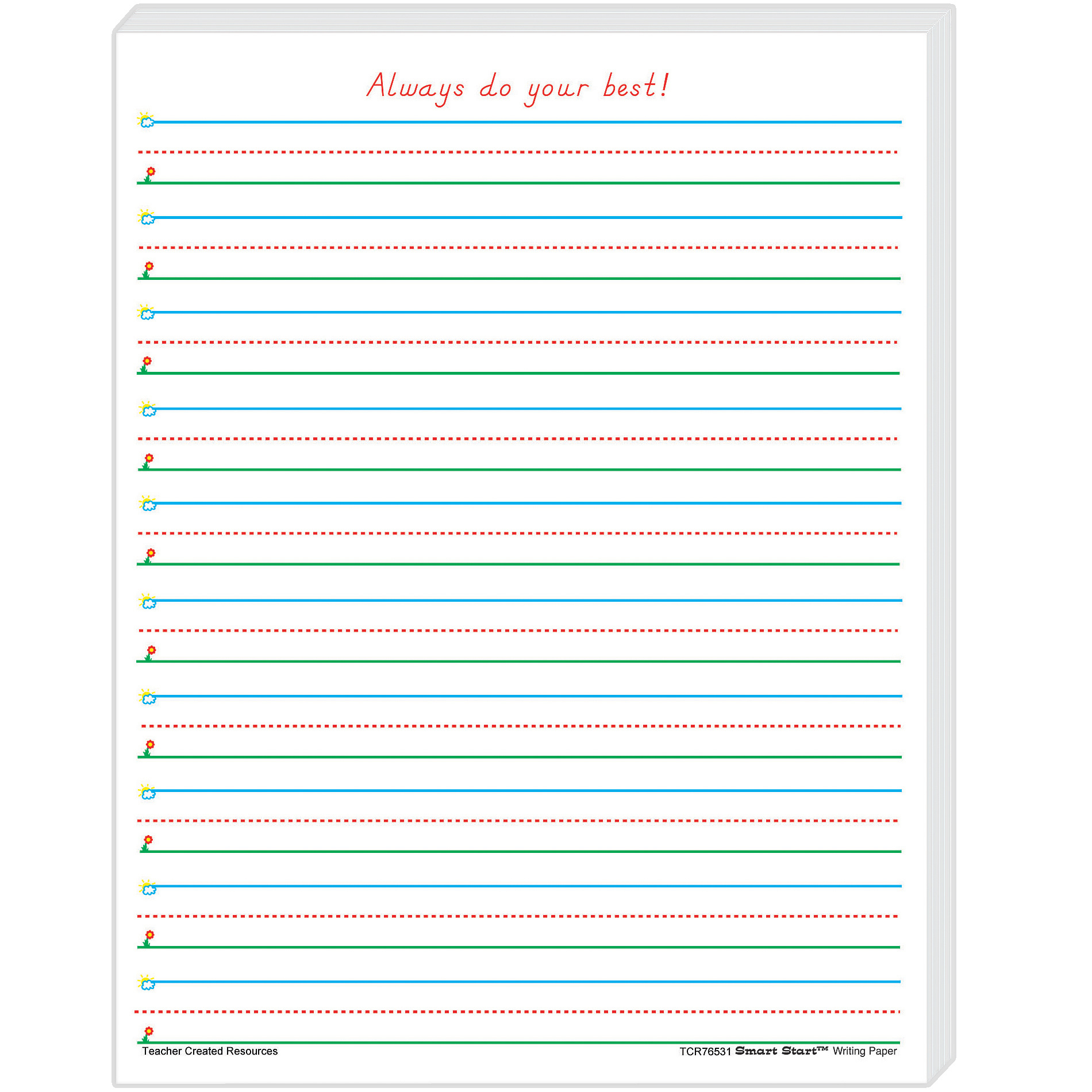 Smart Start 1-2 Writing Paper: 100 Sheets | The Teachers&amp;#039; Lounge® with regard to Printable Paper Grade 1