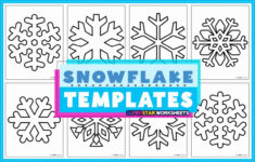 Snowflake Templates (Free Printables) - Superstar Worksheets throughout Free Printable Paper Snowflake Templates