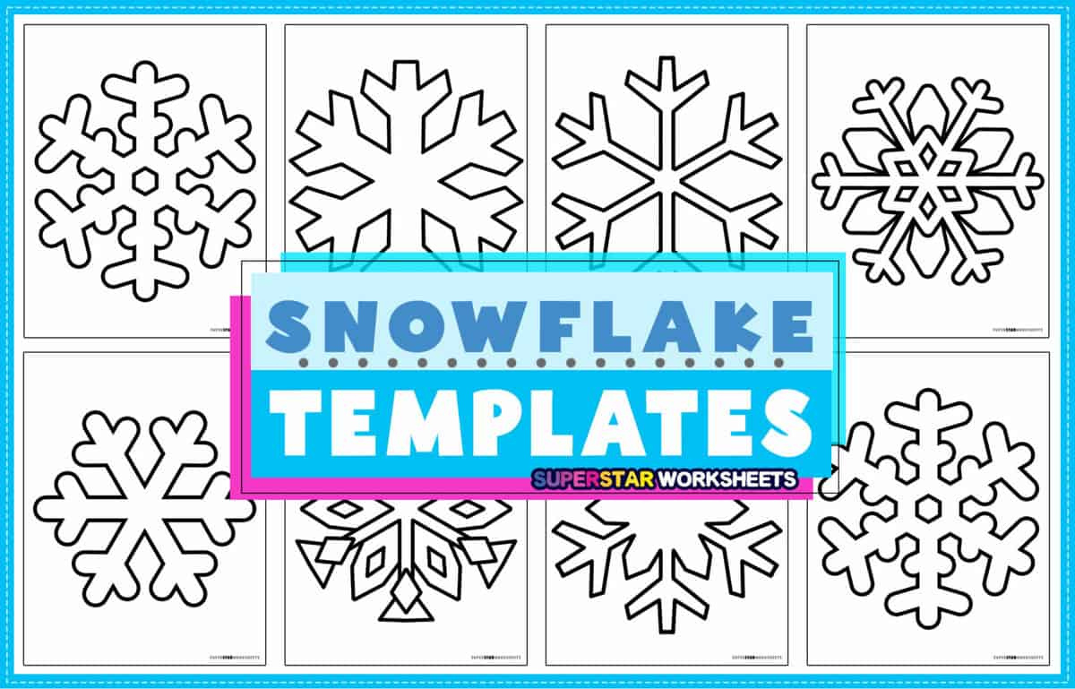 Snowflake Templates (Free Printables) - Superstar Worksheets throughout Free Printable Paper Snowflake Templates
