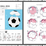 Soccer Ball Box, 3D Papercraft Template In Printable Paper Soccer Ball Template