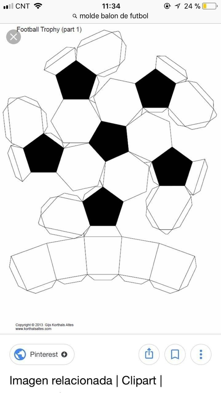 Soccer Ball Paper Craft intended for Printable Paper Soccer Ball Template