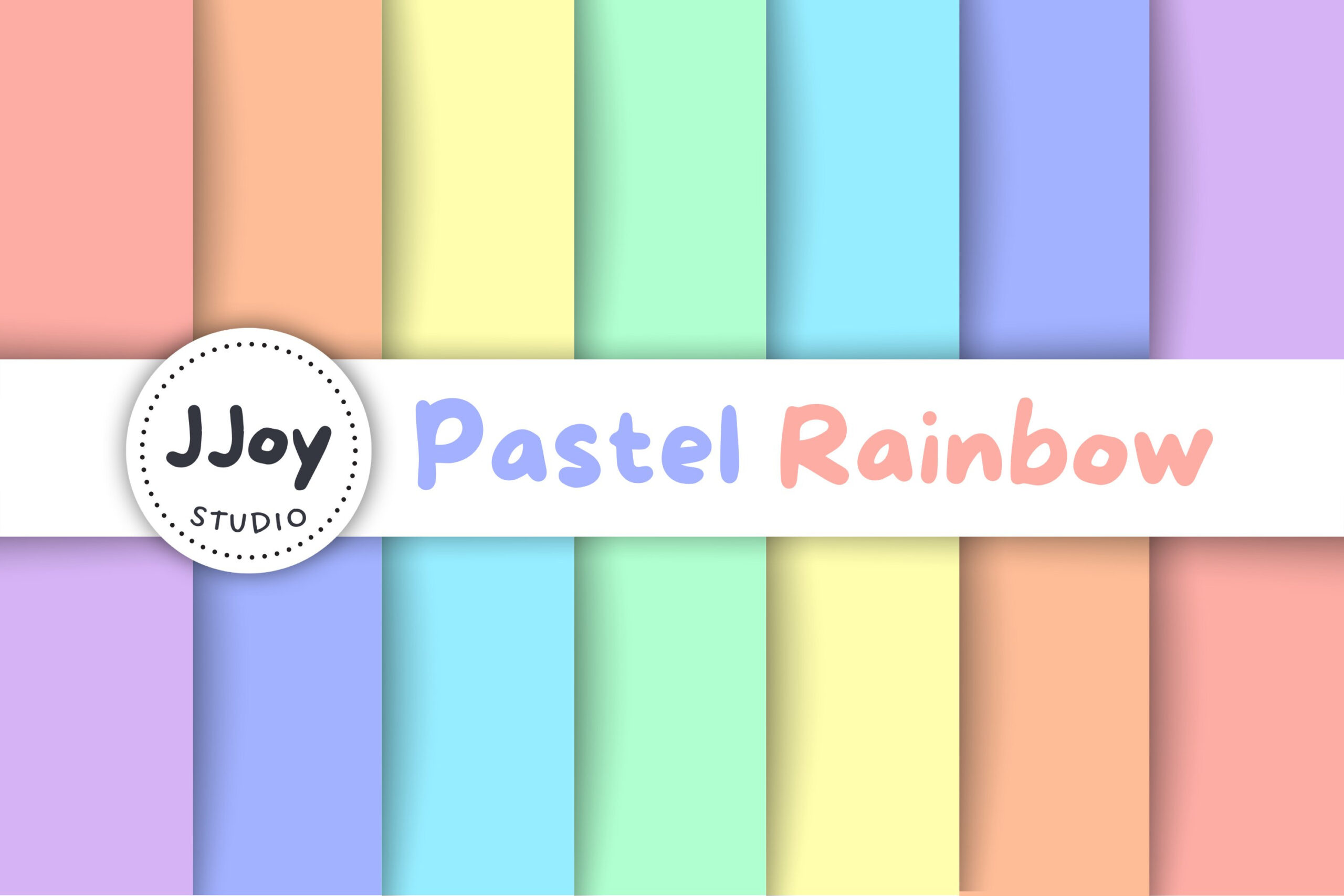 Solid Rainbow Digital Paper, Pastel Rainbow Printable Paper pertaining to Color Printable Paper