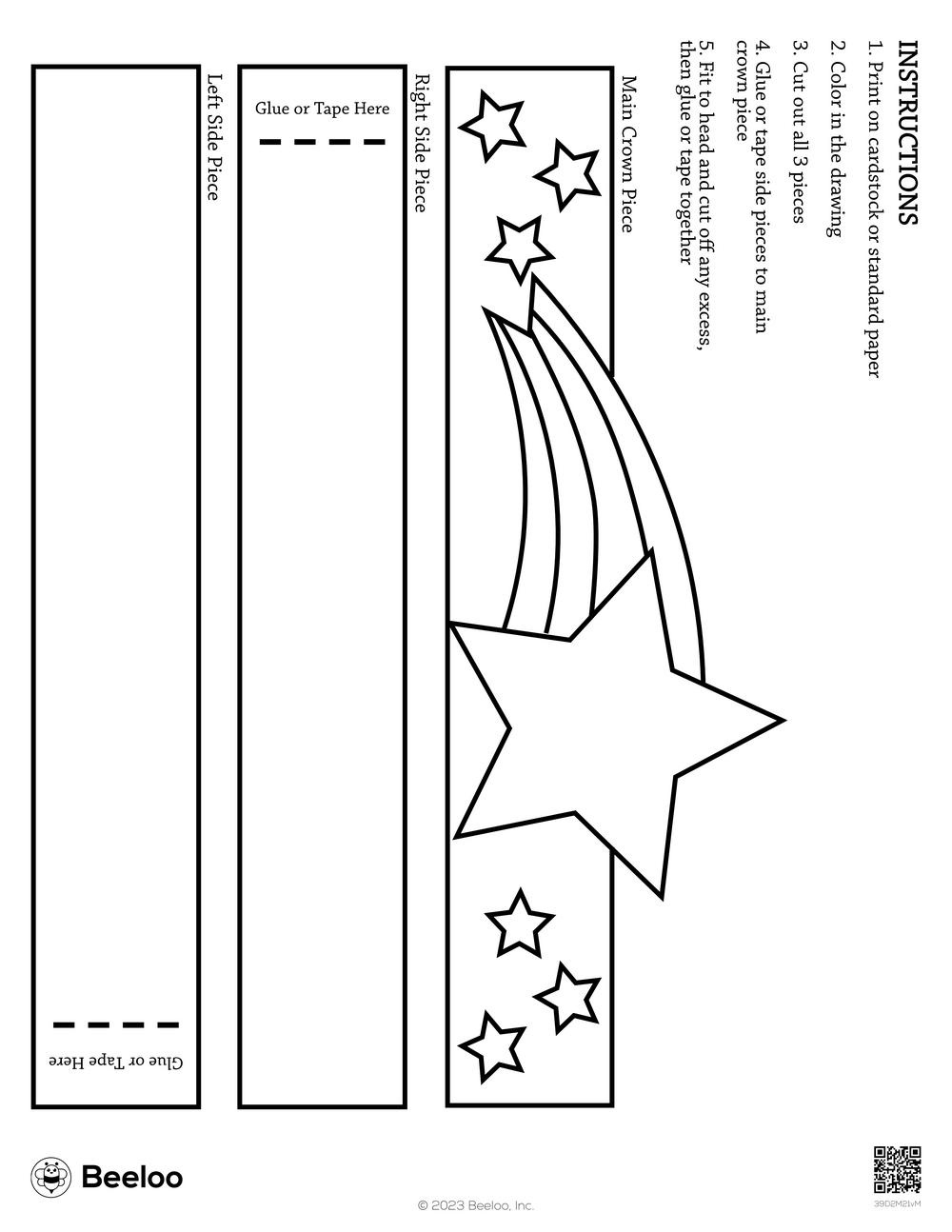 Space-Themed Paper Hats • Beeloo Printable Crafts And Activities throughout Printable Paper Hat