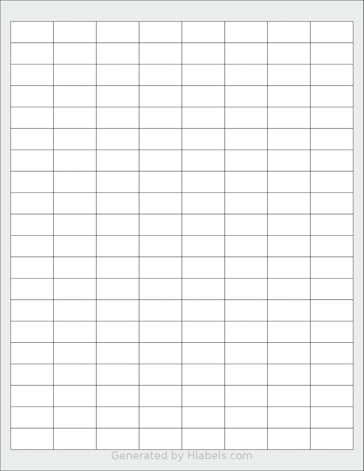 Spartanindustrial® R001 Label Template | Print Online Instantly intended for Graph Paper Printable with Blank Labels