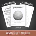 Sphere Mask Printable Template | Papercraft Pdf Pattern In Printable Paper Sphere Template