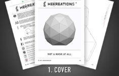 Sphere Mask Printable Template | Papercraft Pdf Pattern in Printable Paper Sphere Template