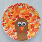 Sponged Painted Thanksgiving Turkey Craft   The Resourceful Mama Pertaining To Printable Paper Plate Turkey