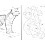 Standing Cat, 3D Papercraft Template Within Printable Paper Cat