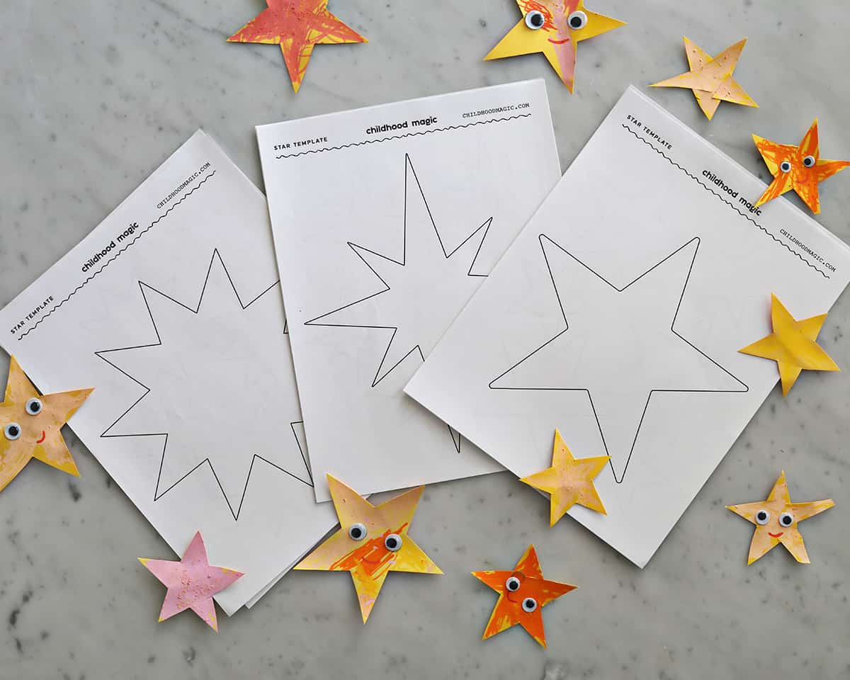 Star Template - Childhood Magic pertaining to Printable Paper Star Template