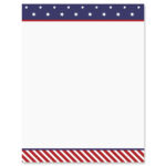 Stars And Stripes Patriotic Letter Papers | Colorful Images With Patriotic Printable Paper