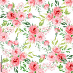 Stock Illustration „Seamless Pattern, Floral Texture With Within Floral Printable Paper