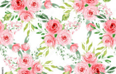 Stock-Illustration „Seamless Pattern, Floral Texture With within Floral Printable Paper