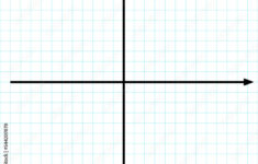Stock-Vektorgrafik „Cartesian Coordinate System On Plane within Printable Graph Paper with X and Y Axis and Numbers