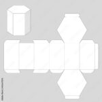 Stock Vektorgrafik „Hexagon Paper Box Graphic Template“ | Adobe Stock Within Printable Paper Box
