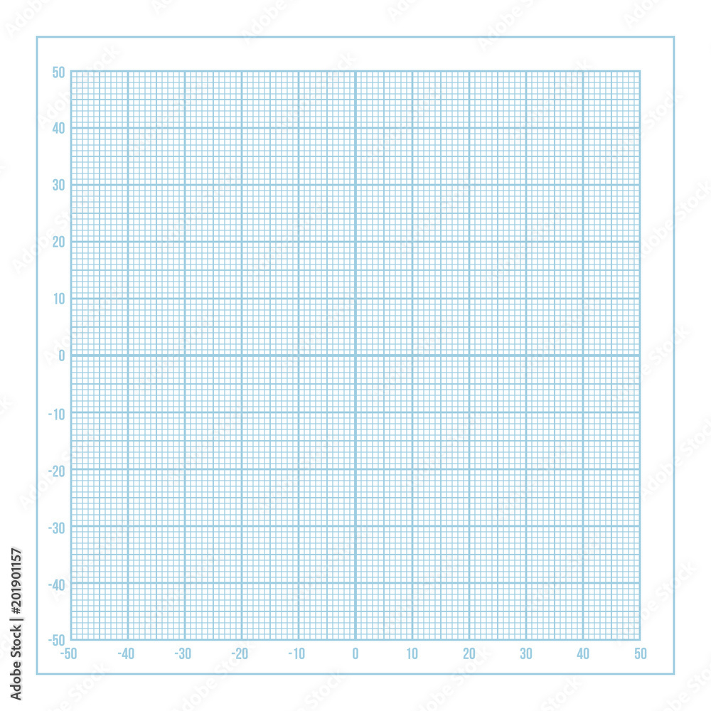 Stock-Vektorgrafik „Vector Blue Metric Graph Paper With Coordinate with regard to 1 Mm Grid Paper Printable