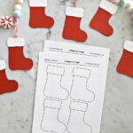 Stocking Template   Free Printable   Childhood Magic Pertaining To Printable Paper Stocking Template